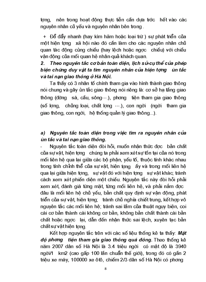 image for page Vấn nạn ùn tắc giao thông và tai nạn tại thủ đô Hà Nội, nguyên nhân và giải pháp