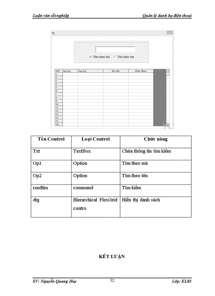 image for page Quản lý danh bạ điện thoại
