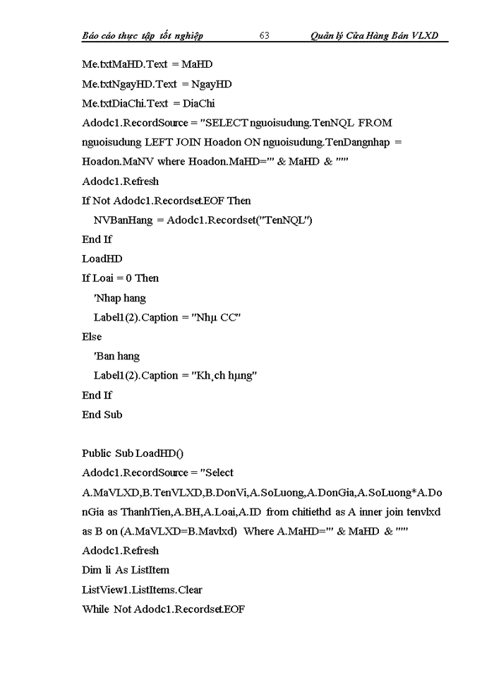 image for page Quản lý cửa hàng bán Vật liệu xây dựng