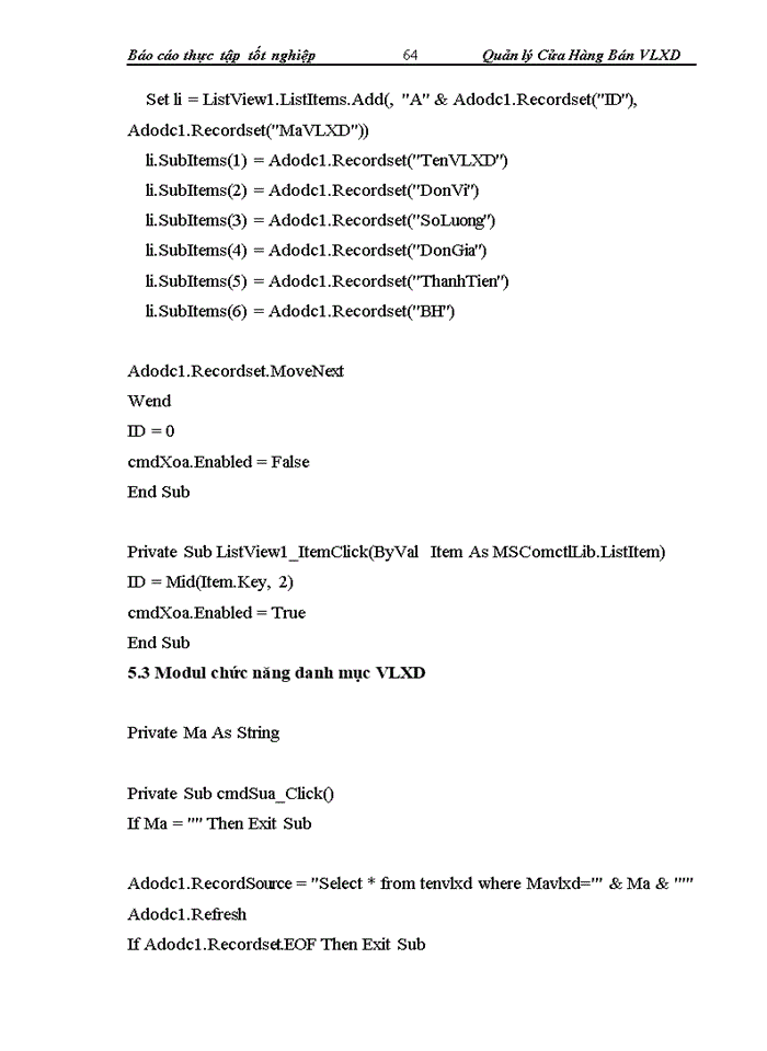 image for page Quản lý cửa hàng bán Vật liệu xây dựng