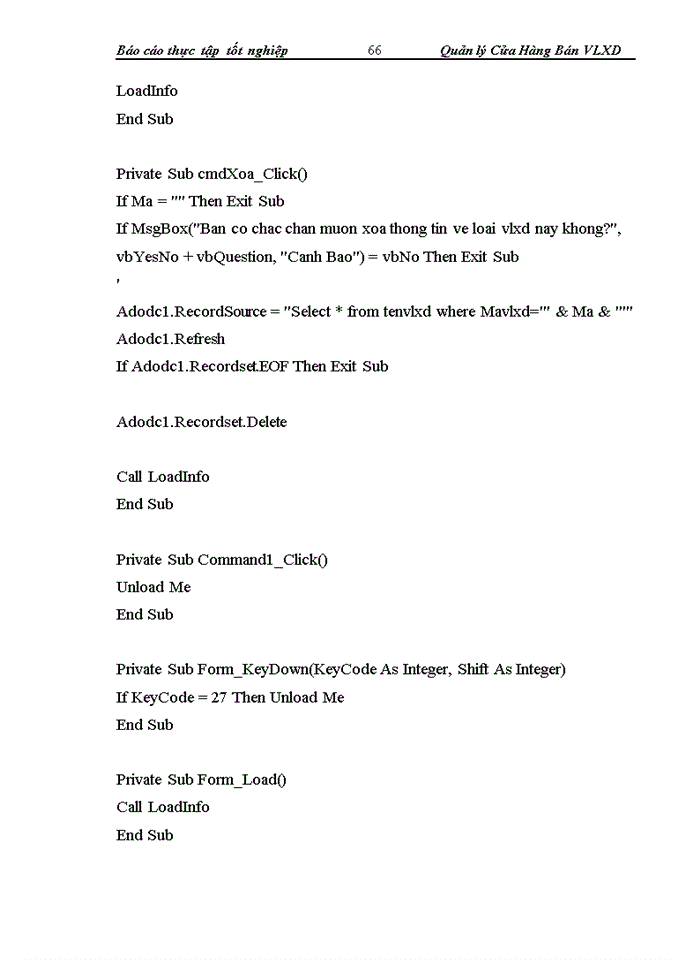 image for page Quản lý cửa hàng bán Vật liệu xây dựng