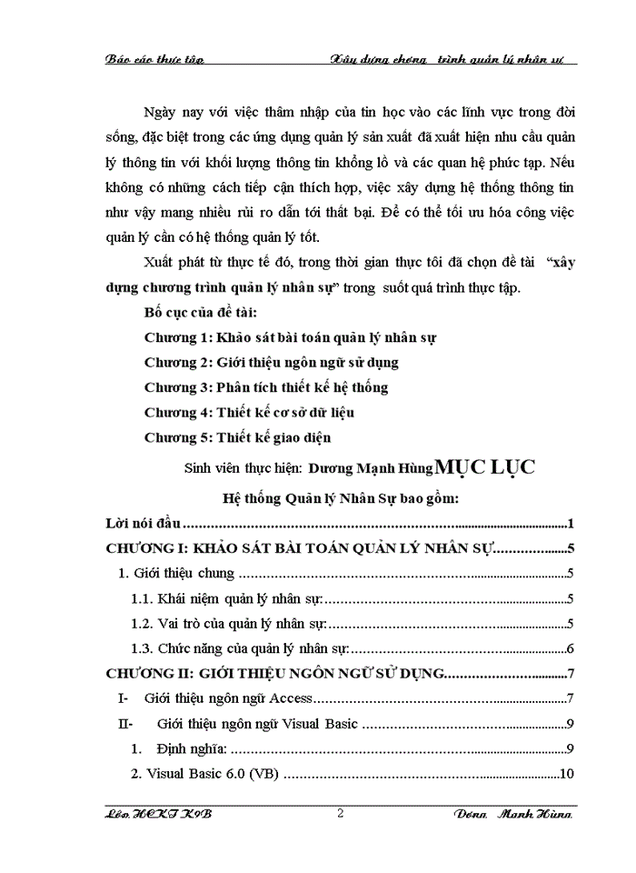 image for page Xây dựng chương trình quản lý nhân sự