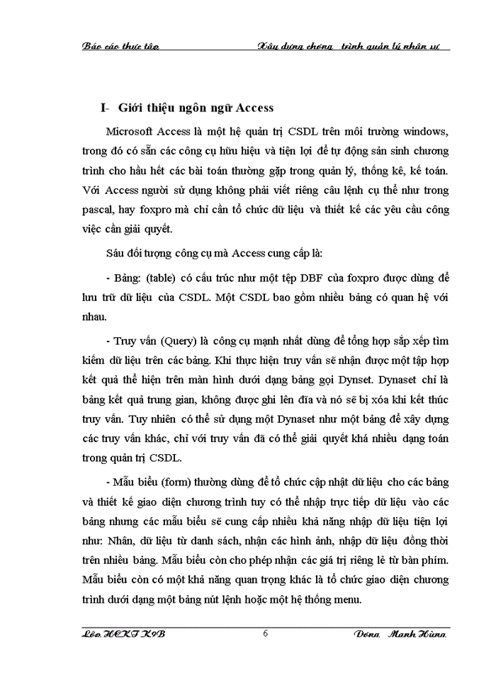 image for page Xây dựng chương trình quản lý nhân sự