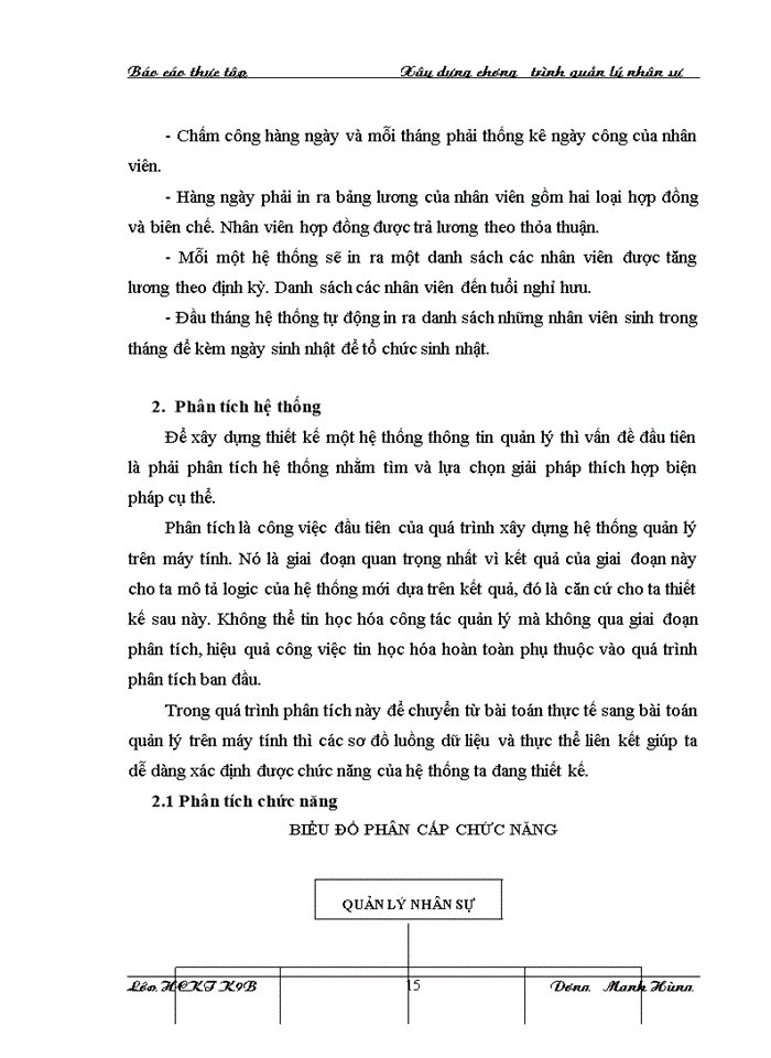 image for page Xây dựng chương trình quản lý nhân sự