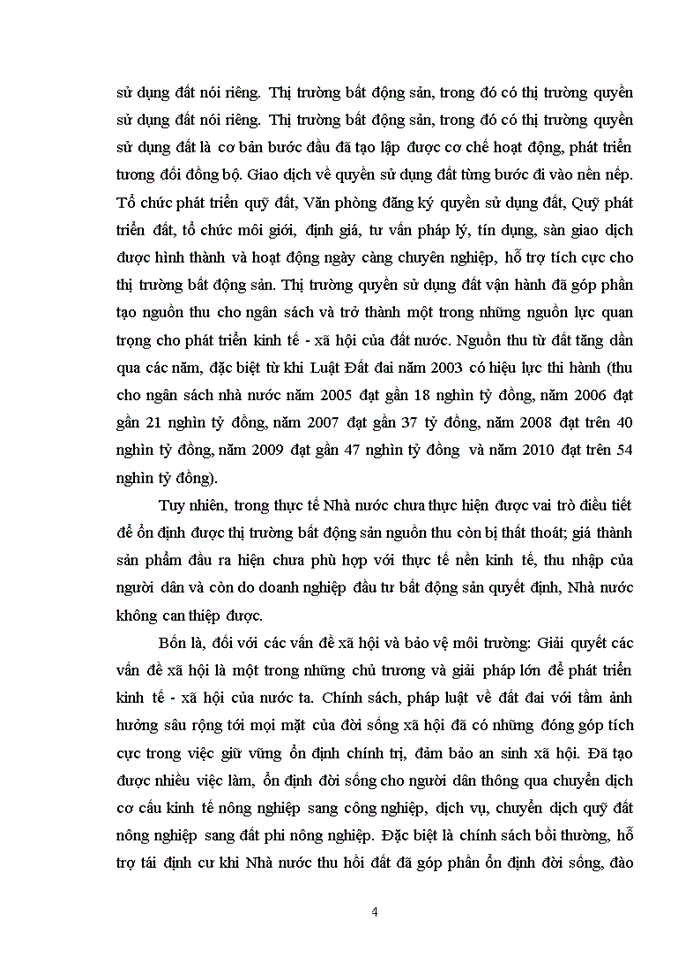 image for page Những đóng góp của luật đất đai 2003 và một số tồn tại hạn chế