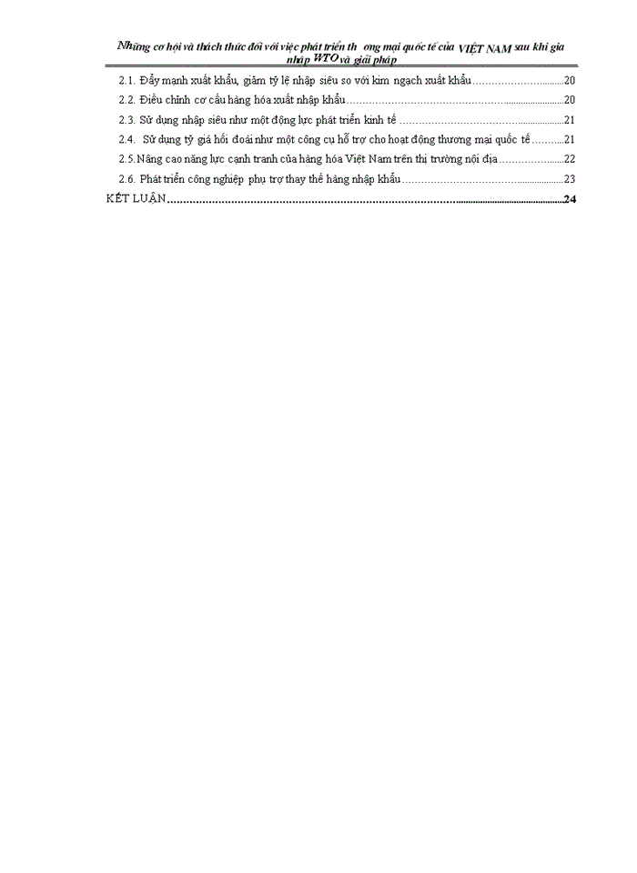 image for page Những cơ hội và thách thức đối với việc phát triển lĩnh vực đầu tư nước ngoài tại Việt Nam sau khi gia nhập tổ chức thương mại thế giới (WTO) và giải pháp