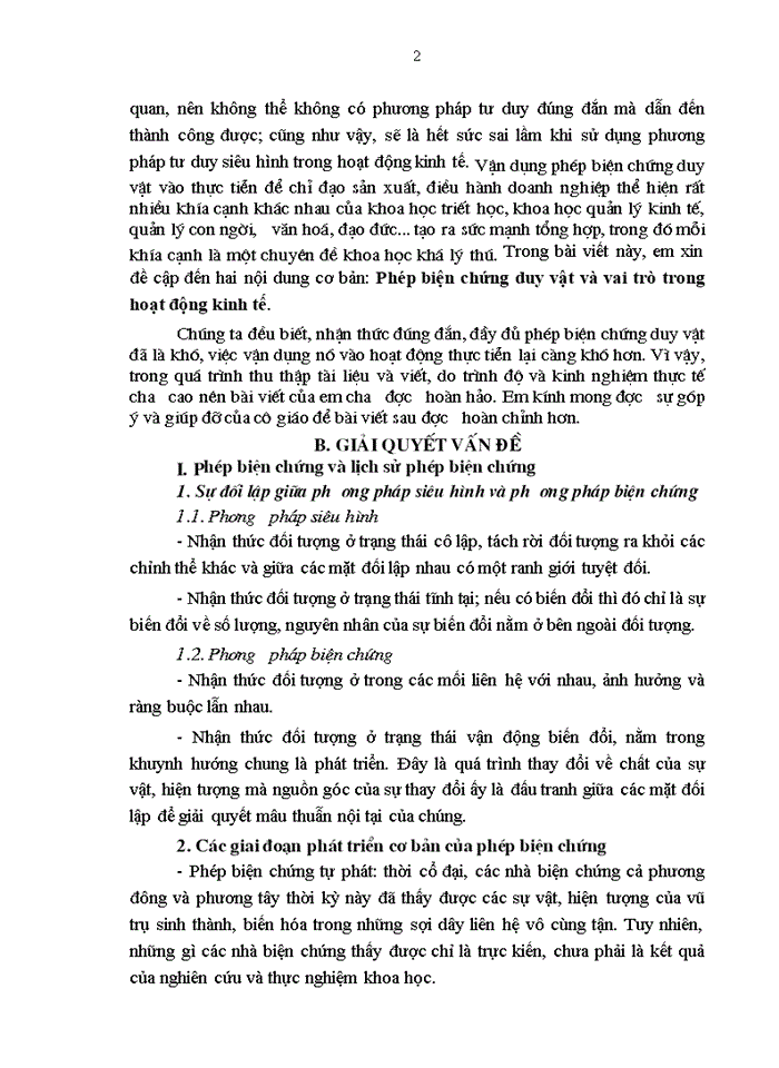 image for page Phép biện chứng duy vật và vai trò trong hoạt động kinh tế
