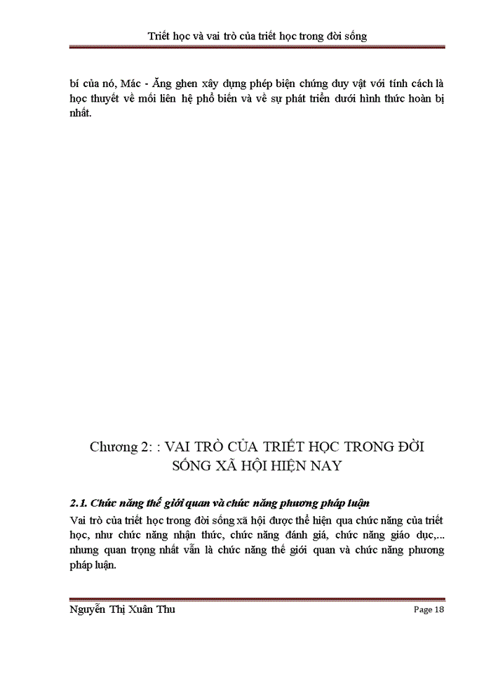 image for page Triết học và vai trò của triết học trong đời sống