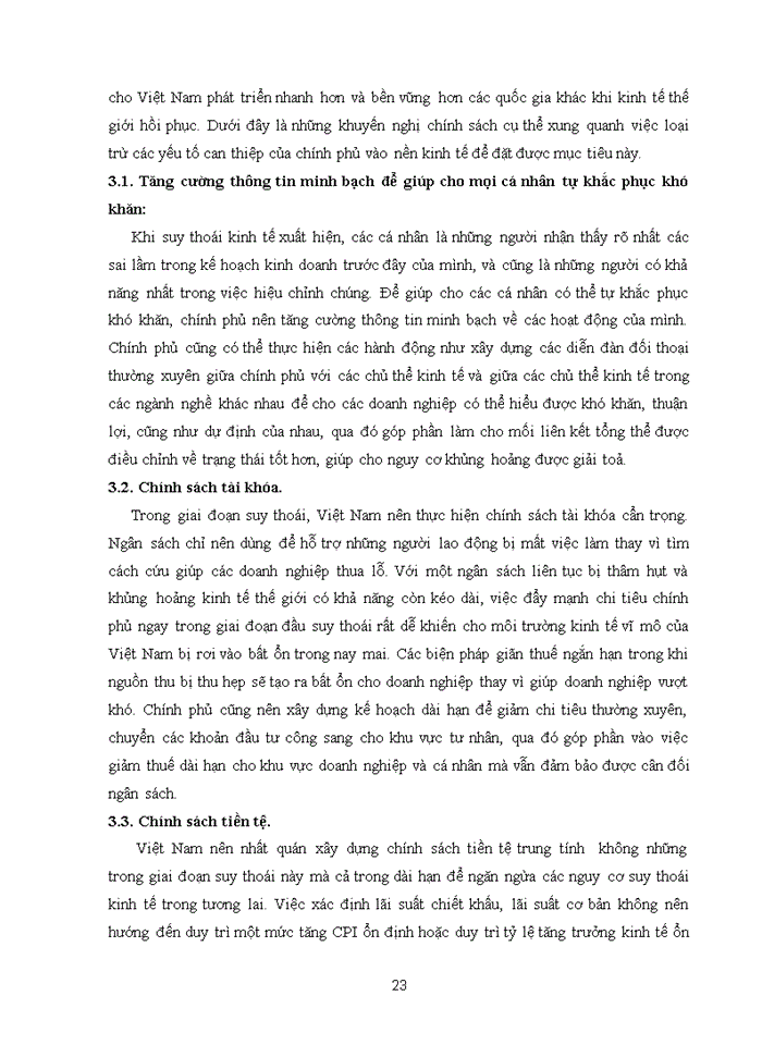 image for page Vận dụng nguyên tắc toàn diện của sự nhận thức khoa học để phân tích nguyên nhân dẫn đến suy thoái kinh tế Việt Nam năm 2008