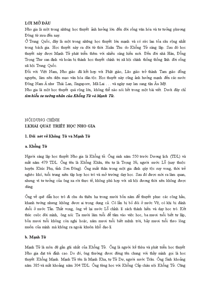 image for page Nho giáo trong triết học