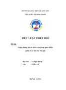 Luận chứng giá trị nhân văn trong quan điểm quản lý xã hội của Nho gia