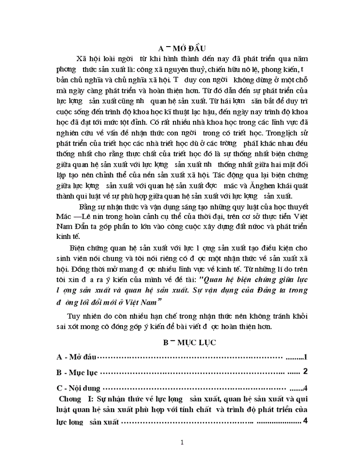 image for page Quan hệ biện chứng giữa lực lượng sản xuất và quan hệ sản xuất. Sự vận dụng của Đảng ta trong đường lối đổi mới ở Việt Nam