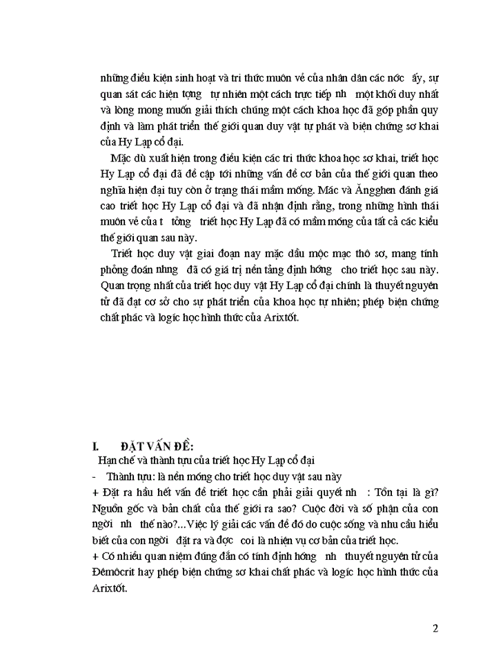 image for page Hạn chế và thành tựu của triết học Hy Lạp cổ đại