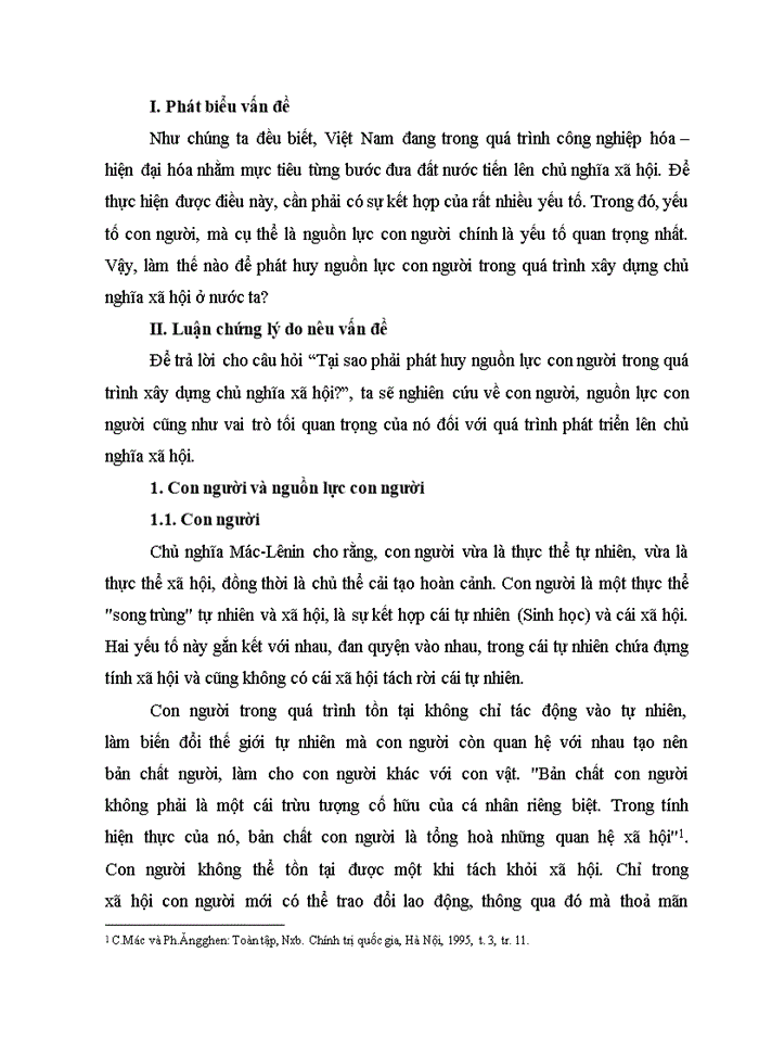 image for page Phát huy nguồn lực con người trong quá trình xây dựng chủ nghĩa xã hội ở nước ta