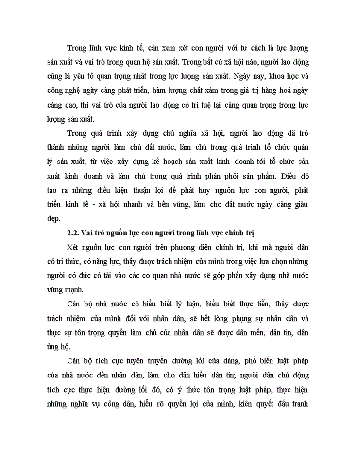 image for page Phát huy nguồn lực con người trong quá trình xây dựng chủ nghĩa xã hội ở nước ta