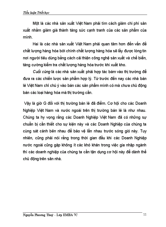 image for page Hướng đi cho các doanh nghiệp VIỆT NAM trước thời điểm mở cửa thị trường bán lẻ