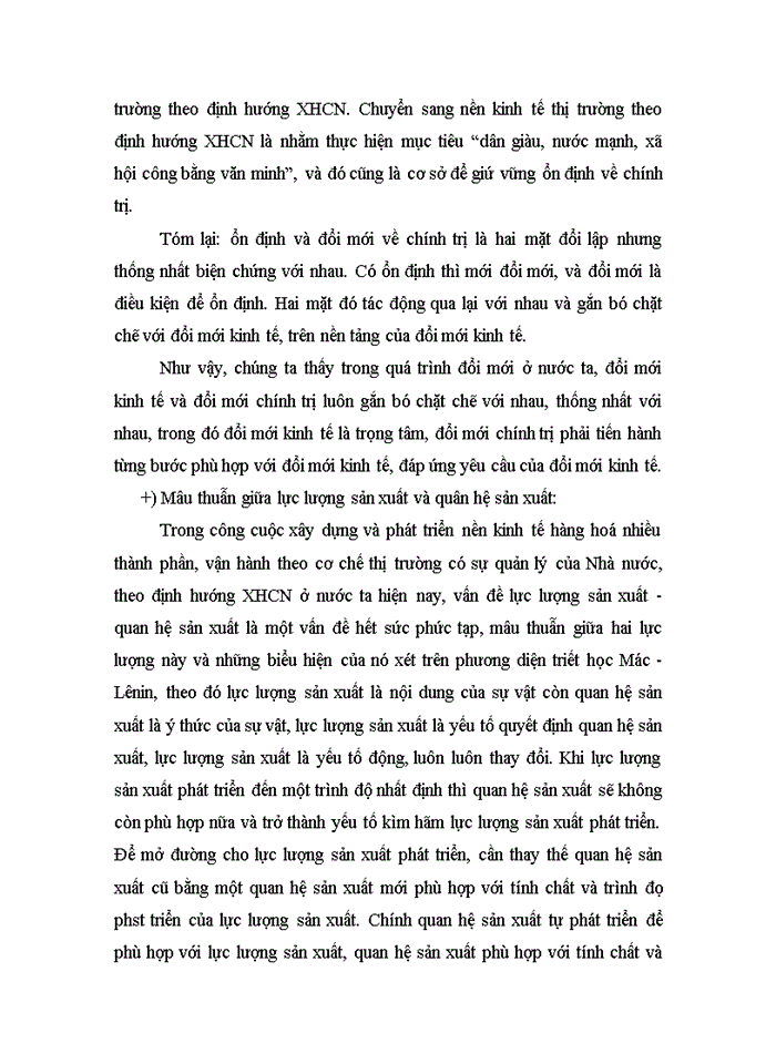 image for page Mâu thuẫn biện chứng và biểu hiện của nó trong quá trình xây dựng nền kinh tế thị trường ở Việt Nam
