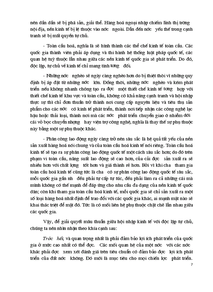 image for page Phép biện chứng về mâu thuẫn và việc phân tích mâu thuẫn giữa xây dựng kinh tế độc lập tự chủ với hội nhập kinh tế quốc tế