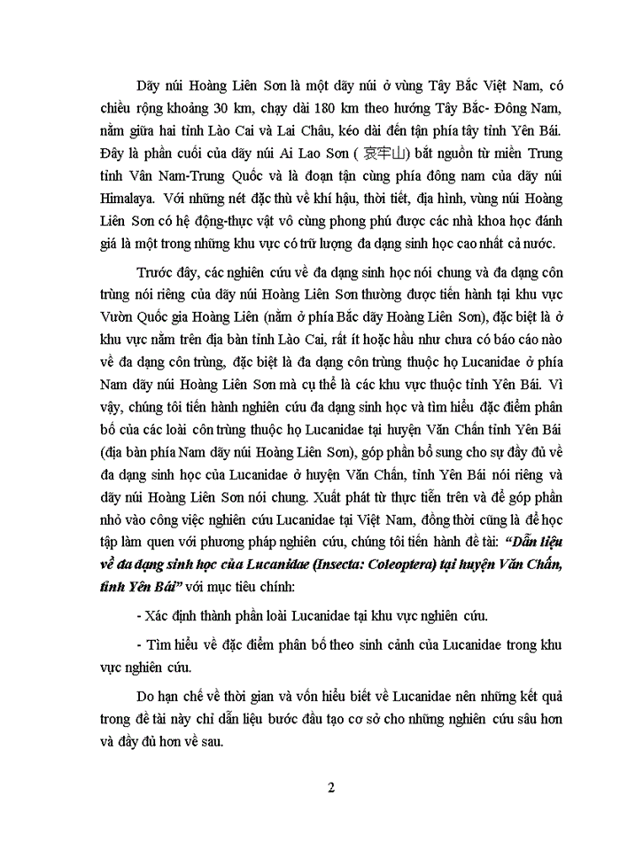image for page Dẫn liệu về đa dạng sinh học của LUCANIDAE (INSECTA: COLEOPTERA) tại huyện VĂN CHẤN, tỉnh YÊN BÁI