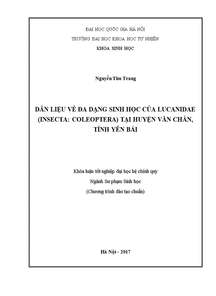 image for page Dẫn liệu về đa dạng sinh học của LUCANIDAE (INSECTA: COLEOPTERA) tại huyện VĂN CHẤN, tỉnh YÊN BÁI