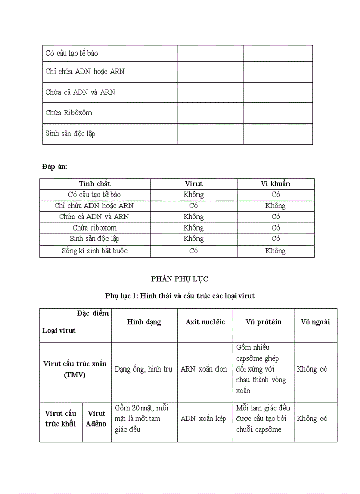 image for page Cấu trúc các loại virut