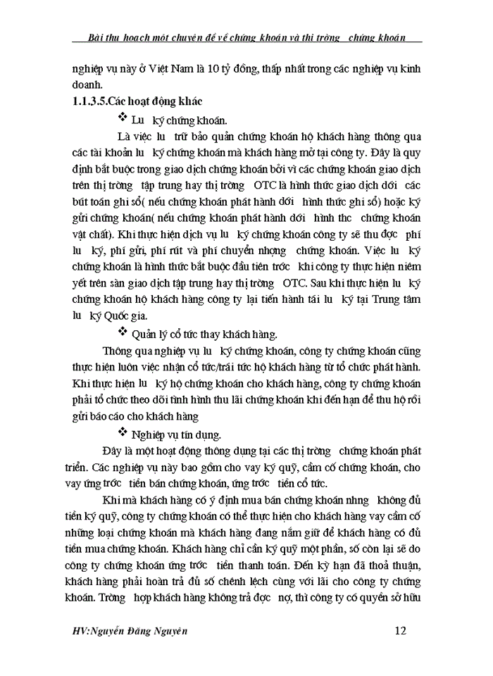 image for page Bài thu hoạch một chuyên đề về chứng khoán và thị trường chứng khoán