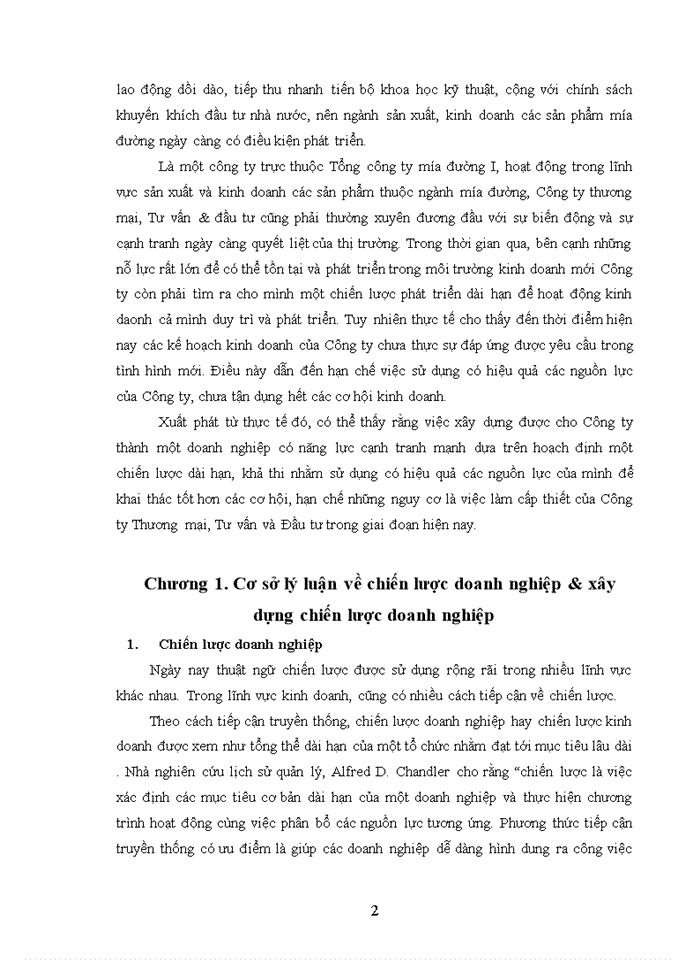 image for page Cơ sở lý luận về chiến lược doanh nghiệp & xây dựng chiến lược doanh nghiệp