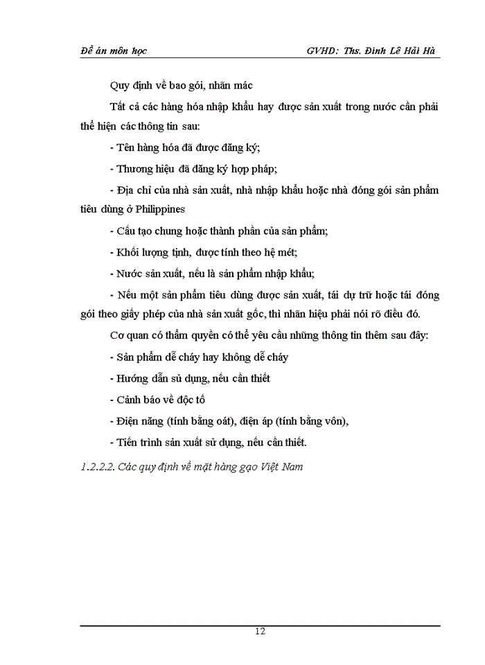 image for page Thực trạng và giải pháp nâng cao khả năng cạnh tranh củasản phẩm gạo của Việt Nam trên thị trường Philippines