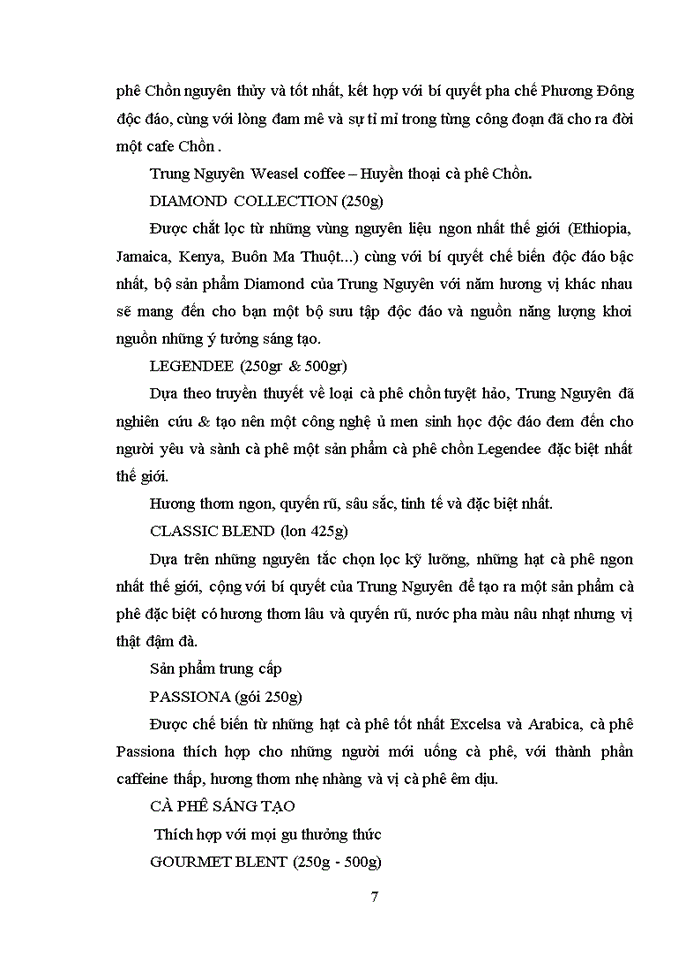 image for page Marketing hỗn hợp của công ty cafe Trung Nguyên tại Anh