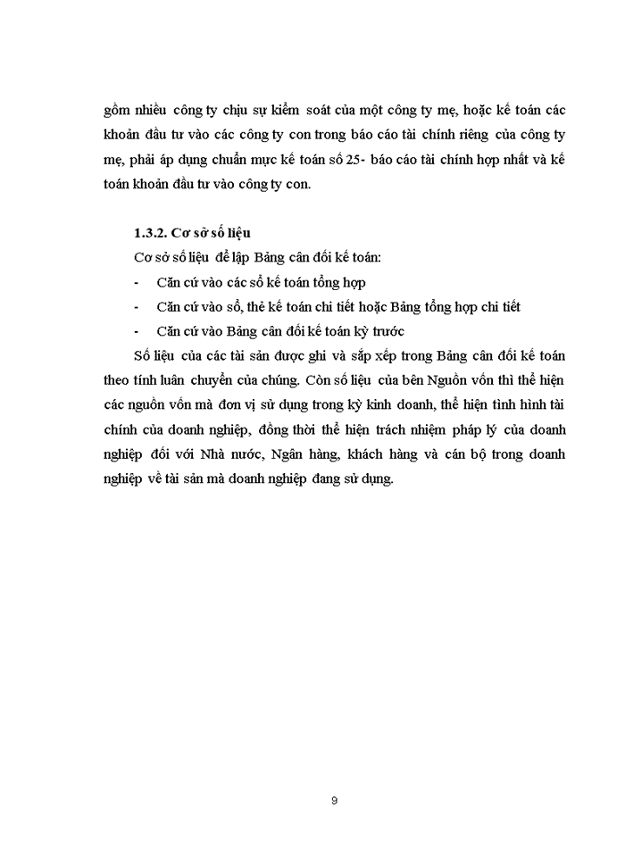 image for page Bàn về Bảng cân đối kế toán