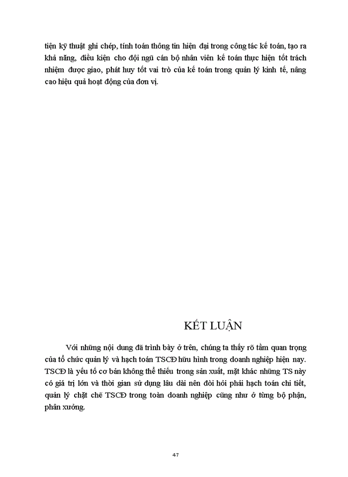 image for page Bàn về tổ chức, quản lý và kế toán TSCĐ hữu hình trong doanh nghiệp hiện nay