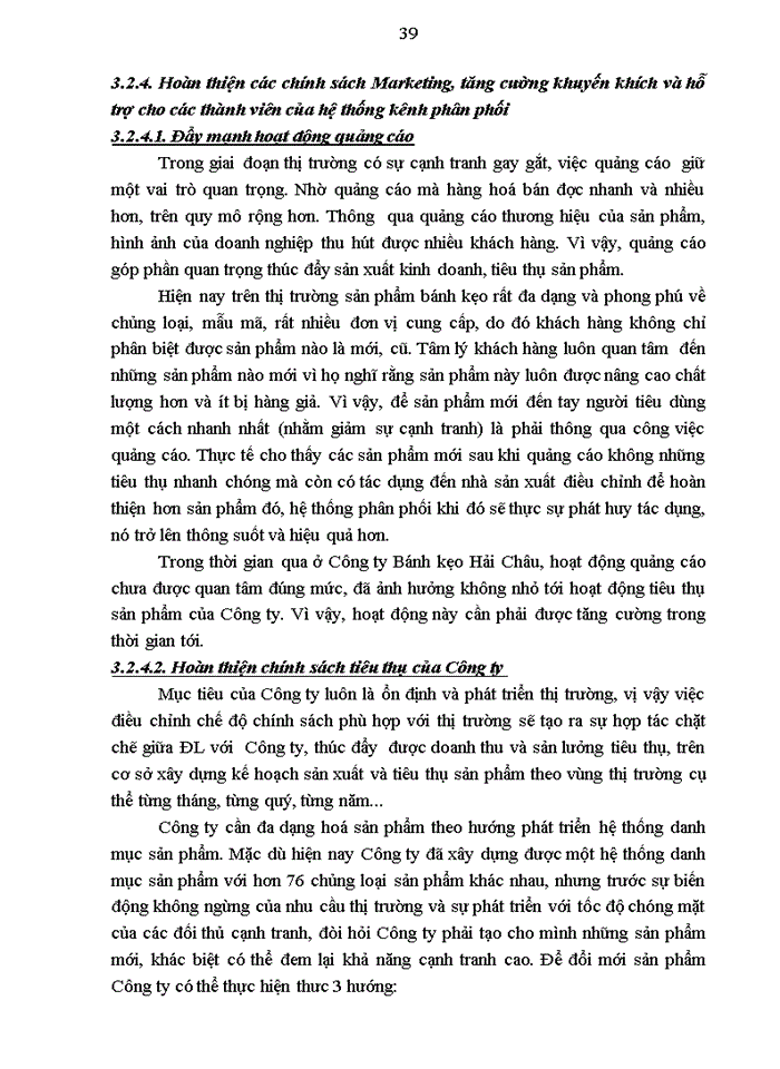 image for page Hoàn thiện quản lý và tổ chức hệ thống kênh phân phối của CTCP Bánh kẹo Hải Châu