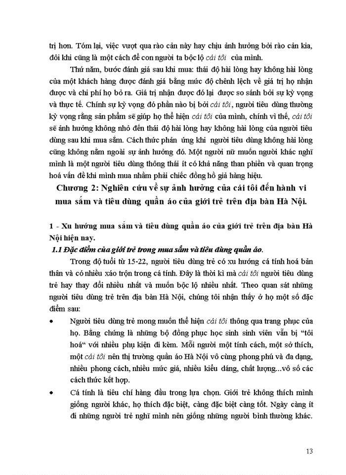 image for page Nghiên cứu ảnh hưởng của sự tự quan niệm về bản thân đến hành vi của người tiêu dùng