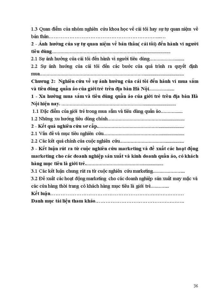 image for page Nghiên cứu ảnh hưởng của sự tự quan niệm về bản thân đến hành vi của người tiêu dùng