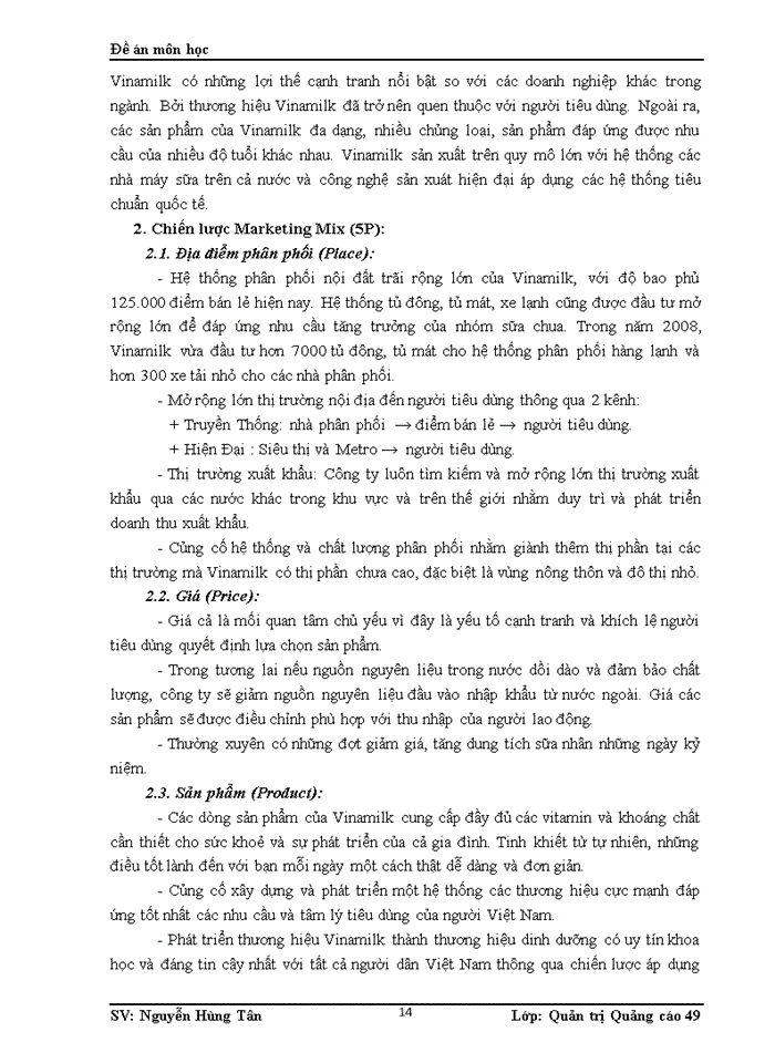 image for page Phân tích video clip quảng cáo 100% sữa tươi nguyên chất Vinamilk