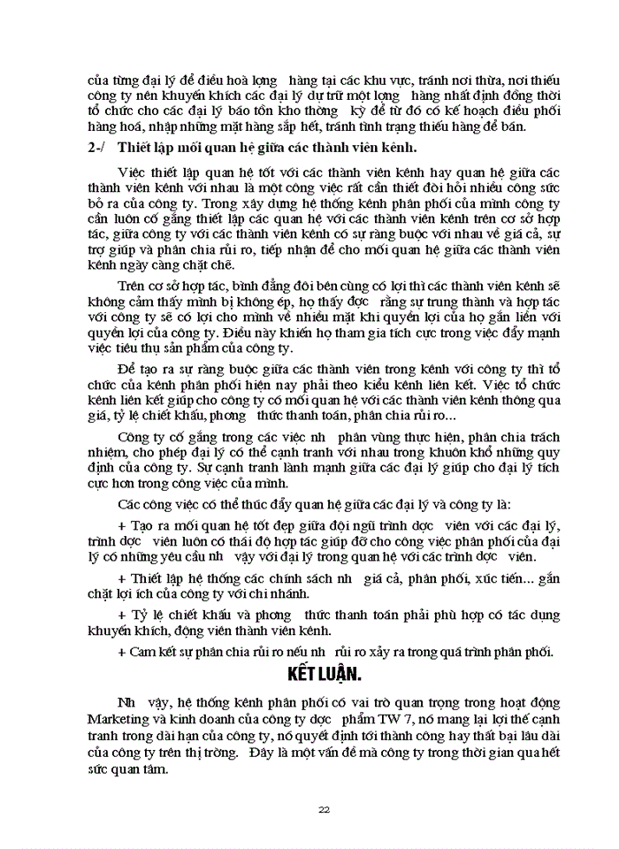 image for page Hoàn thiện chính sách phân phối sản phẩm của công ty Dược phẩm Trung ương 7