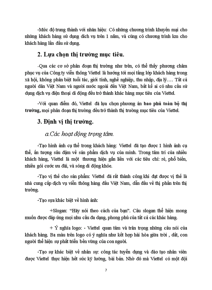 image for page Hoạt động marketing của mạng điện thoại di động VIETTEL
