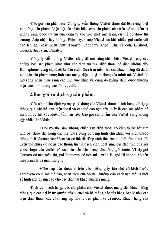 image for page Hoạt động marketing của mạng điện thoại di động VIETTEL