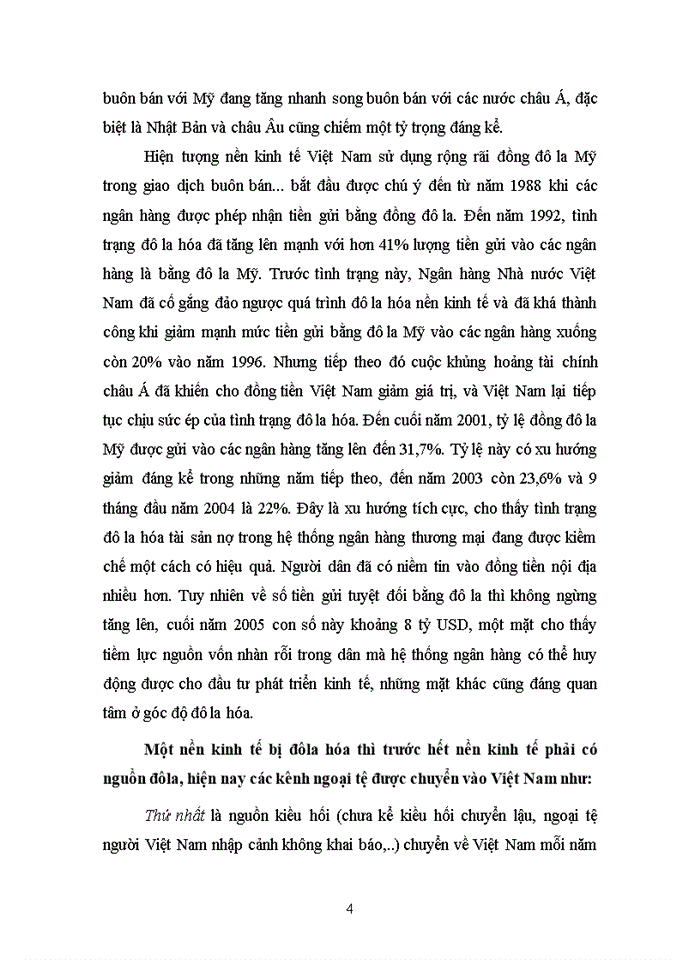 image for page Lý luận chung về hiện tượng đô la hóa