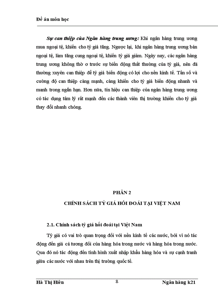 image for page Chính sách tỷ giá tại Việt Nam