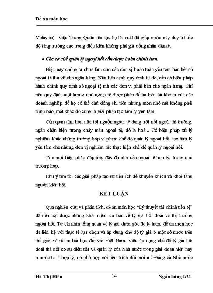 image for page Chính sách tỷ giá tại Việt Nam