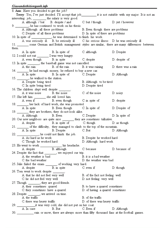 image for page Tổng hợp ngữ pháp tiếng anh