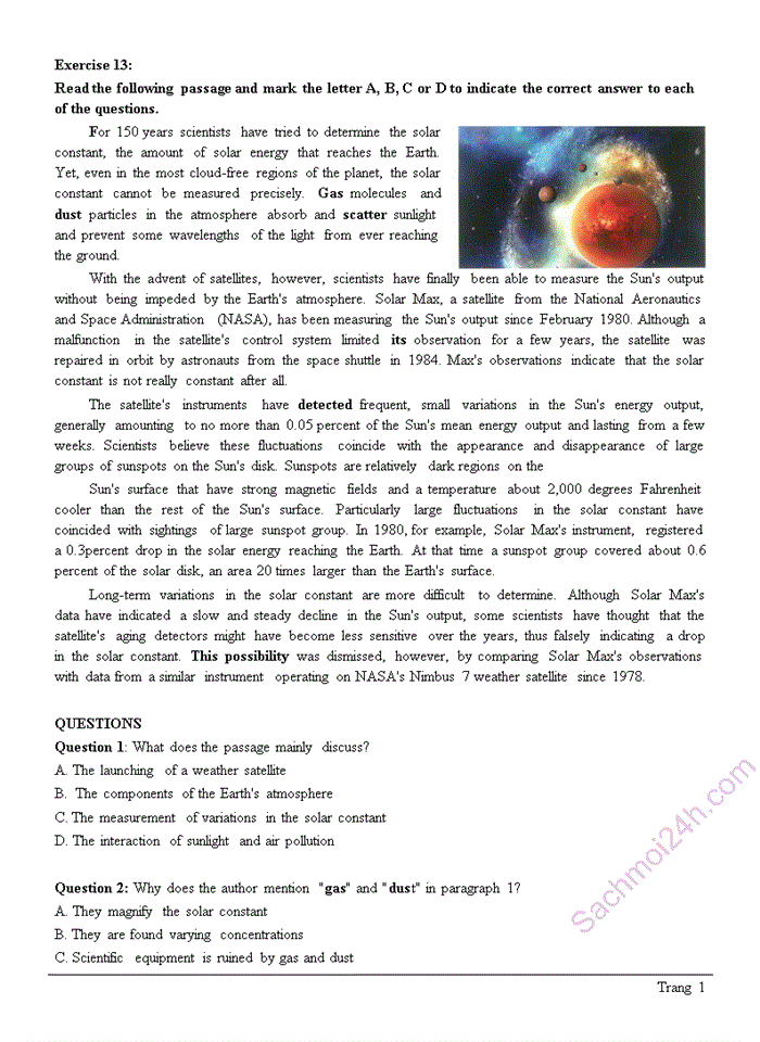 image for page Tổng hợp đề thi thử tiếng anh