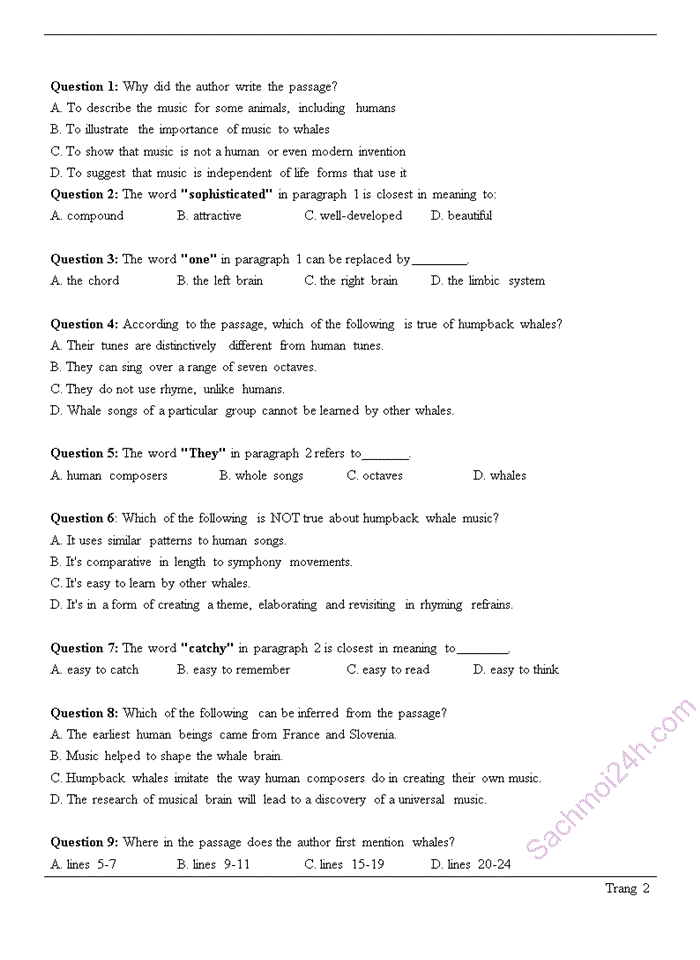 image for page Tổng hợp đề thi thử tiếng anh