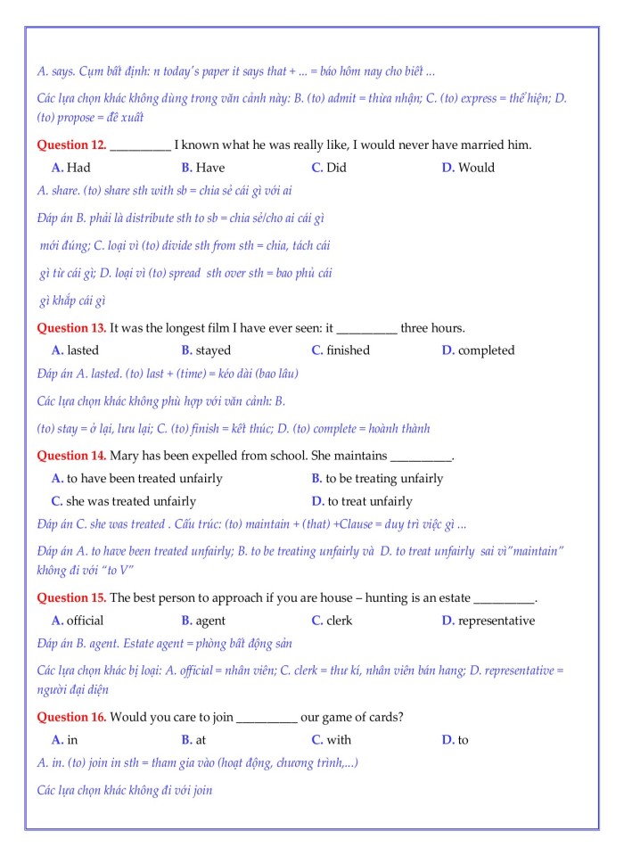 image for page 60 câu trắc nghiệm  tiếng anh