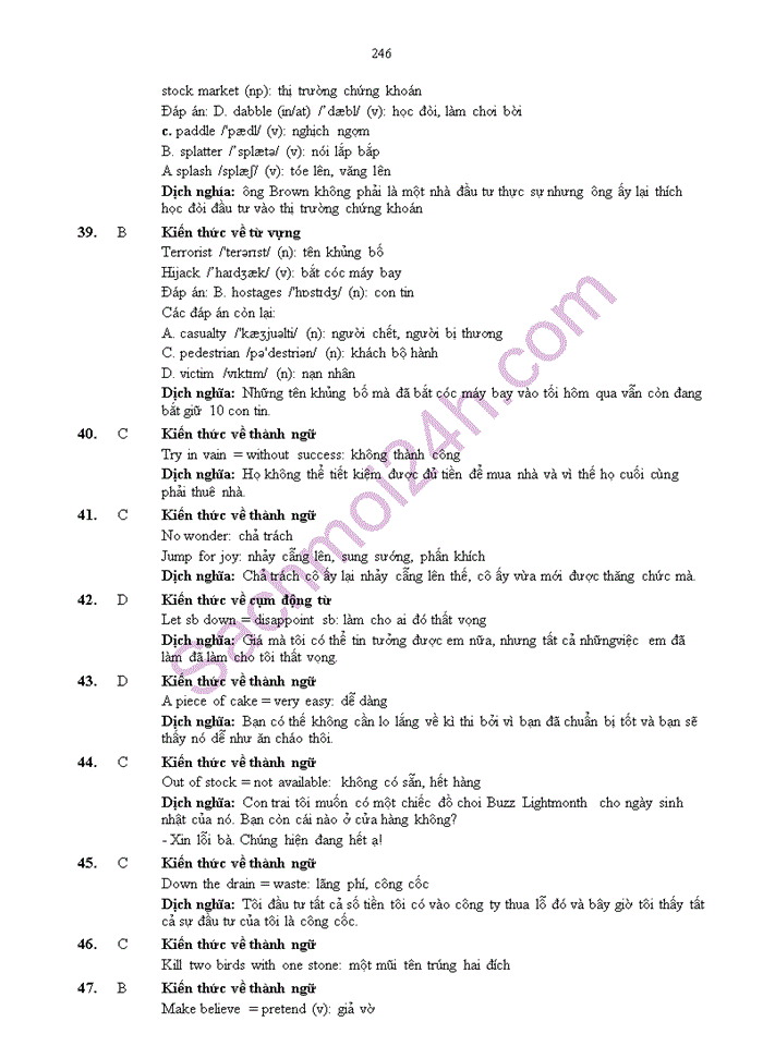 image for page 100 câu trắc nghiệm  tiếng anh