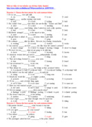 100 câu trắc nghiệm  tiếng anh