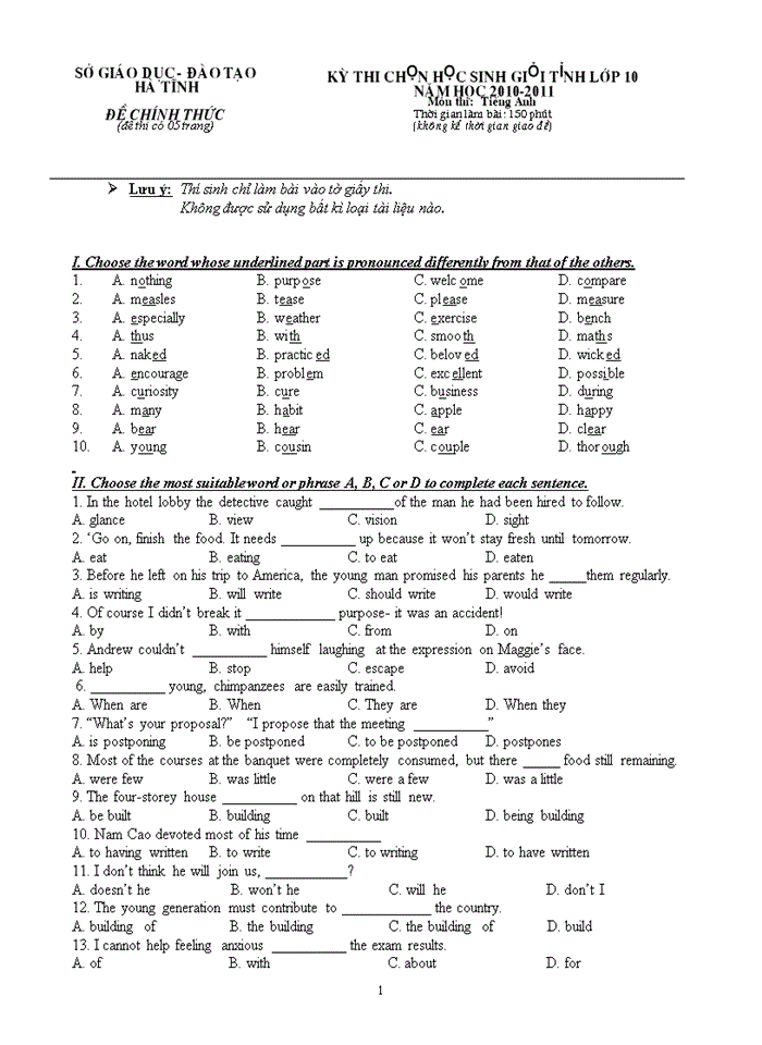 image for page 240 câu trắc nghiệm  tiếng anh