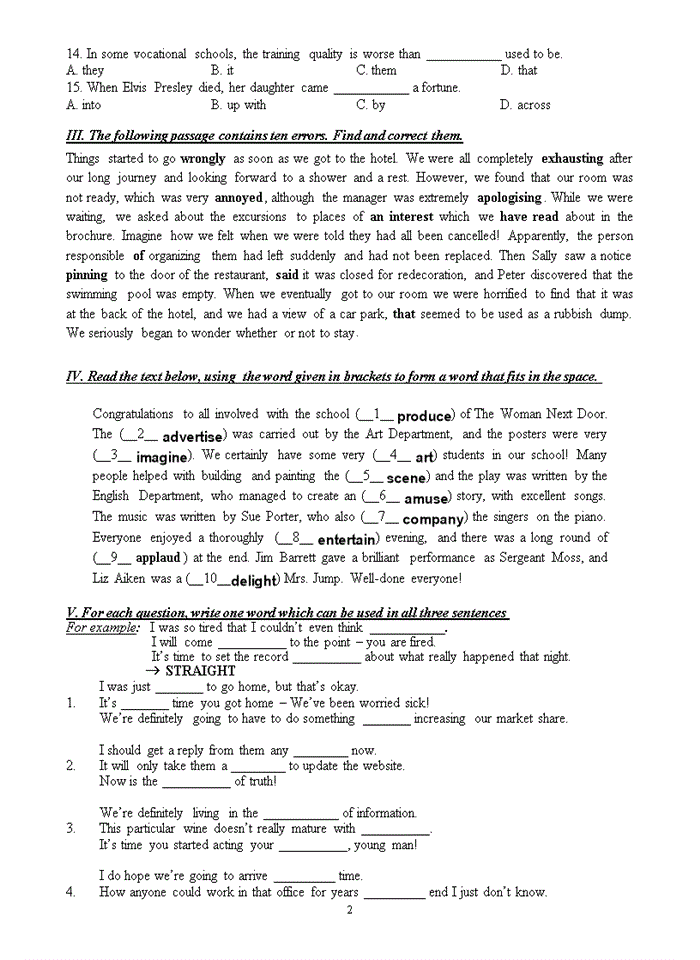image for page 240 câu trắc nghiệm  tiếng anh