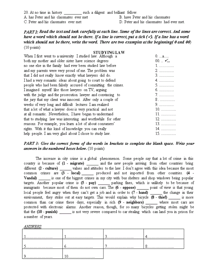 image for page 270 câu trắc nghiệm  tiếng anh